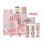 Flower Knows The Cake Charm Mini All-In Gift Set, Pink 12-Piece Beauty Box | with Lip Cream, Liquid Blush, Eyeshadow, Solid Perfume, Hand Cream, Mirror & Tools